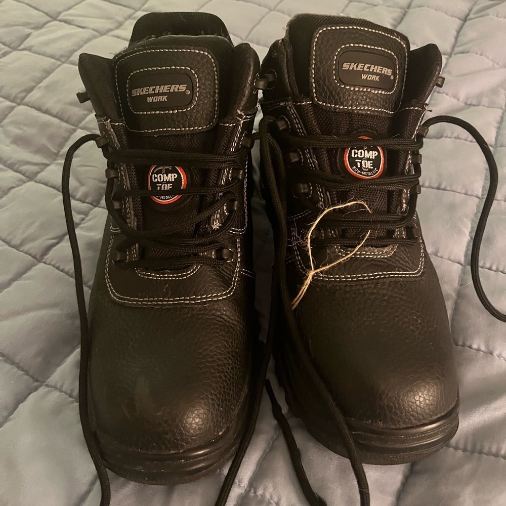 Skechers Work Men's Black Work Boots Composite Toe Mens 9.5